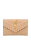 Saint Laurent Monogram Card Case - Neutrals