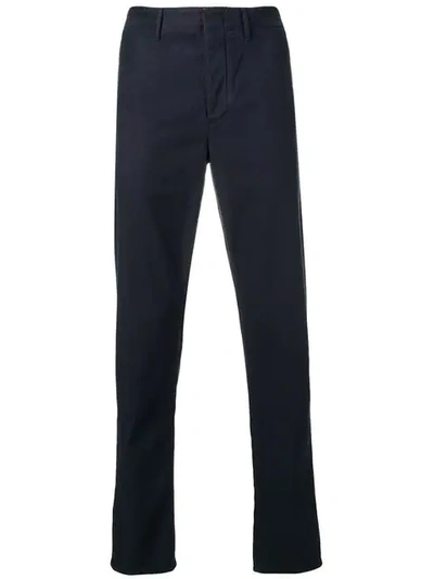 Incotex Classic Chinos In Blue