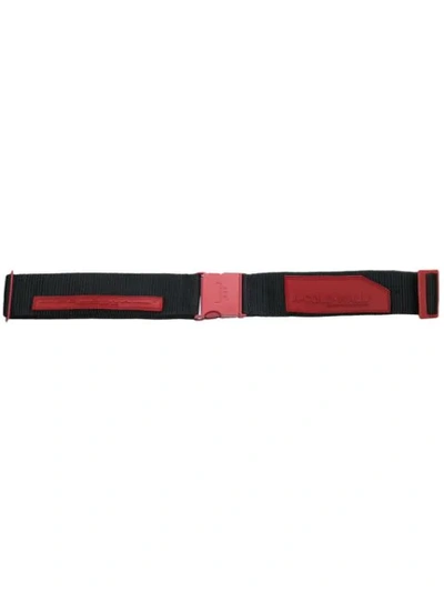 A-cold-wall* Industrial Belt With Patches In Black