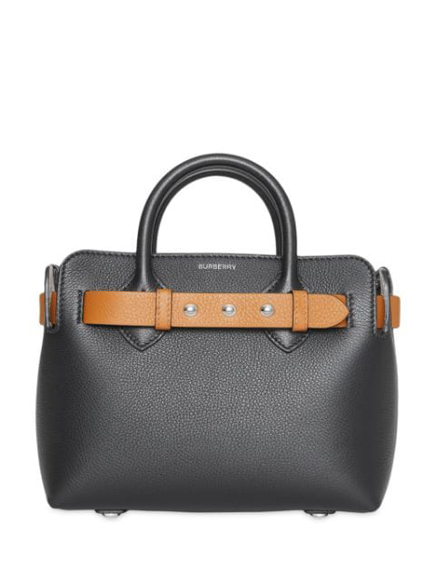 Burberry The Mini Leather Triple Stud Belt Bag In Black | ModeSens