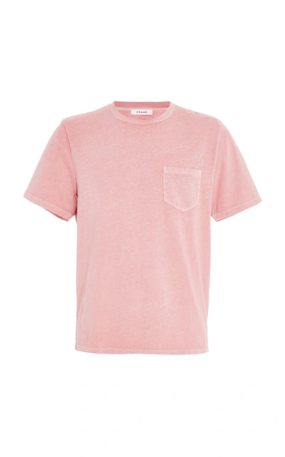 Frame Cotton-jersey T-shirt In Pink