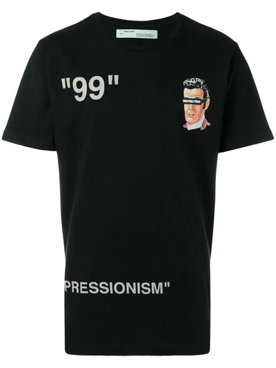 Off white sales impressionism tee black