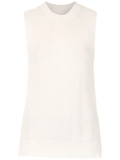 Osklen Sleeveless Knitted Top In White
