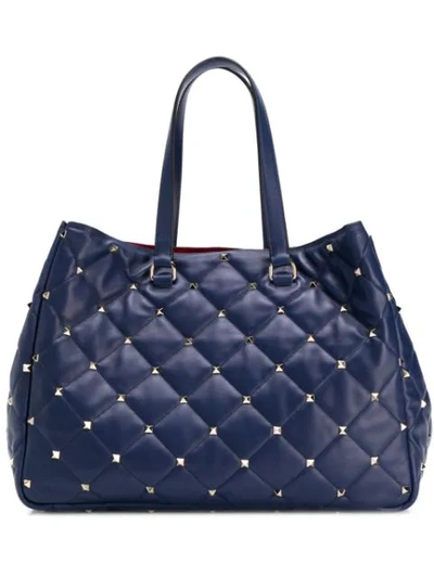 Valentino Garavani Boomstud Tote In Blue