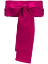 Sara Roka Bow Detail Belt In Pink