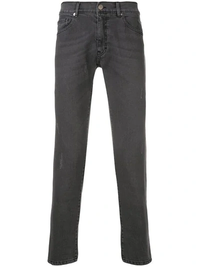 Les Hommes Urban Slim-fit Jeans In Grey