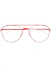 Mykita Eero Pilot-frame Glasses In Red
