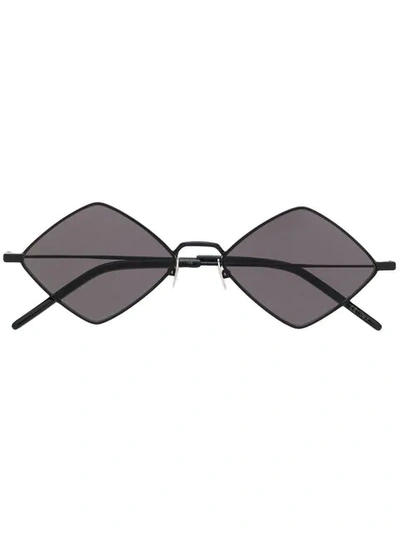 Saint Laurent Diamond Shape Sunglasses In Black