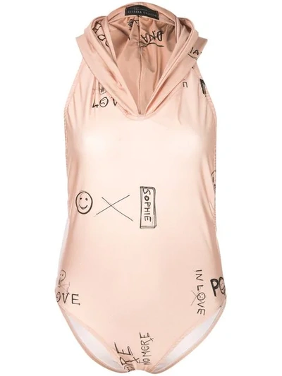 Barbara Bologna Hooded Swimsuit In Neutrals