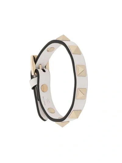 Valentino Garavani Rockstud Bracelet In White