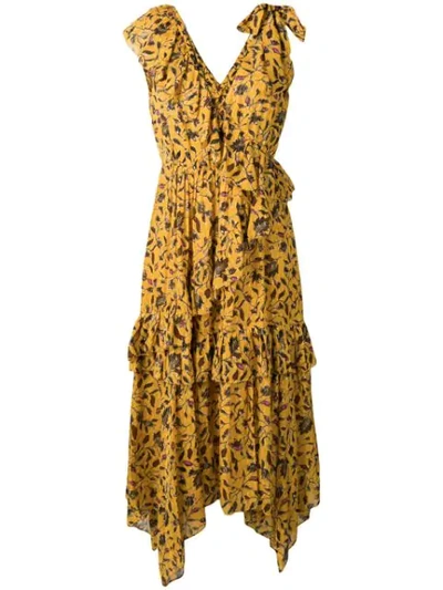 Ulla Johnson Dania Midi Dress In Yellow