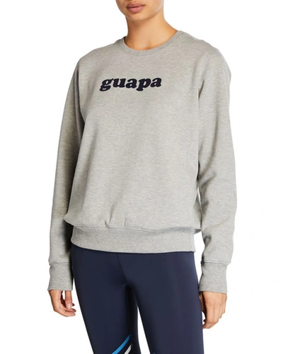 Aurum Guapa Fleece Pullover Sweatshirt In Gray