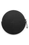 Simplehuman Sensor Mirror Compact Zip Case, Hand-stitched Vegan Leather In Black