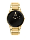 Citizen Eco-drive Yellow Goldtone Stainless Steel Watch