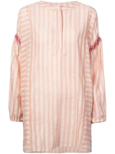 Lemlem Nefasi Striped Tunic Dress In Pink