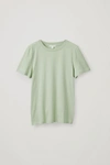 Cos Cotton T-shirt In Green