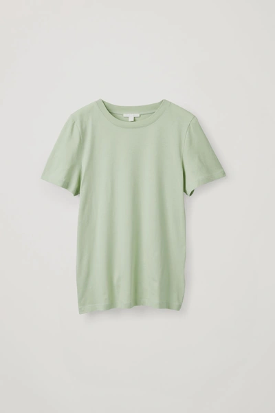 Cos Cotton T-shirt In Green