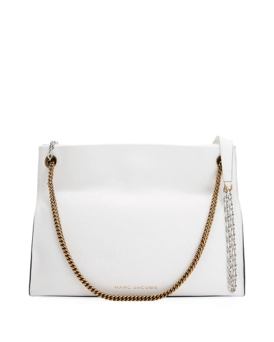 Marc Jacobs Double Link 34 Shoulder Bag In Moon White/gold