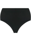 Mara Hoffman Lydia High-waist Bikini Bottoms In Black