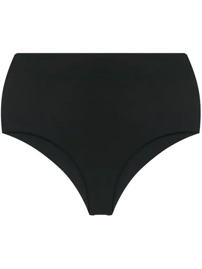 Mara Hoffman Lydia High-waist Bikini Bottoms In Black
