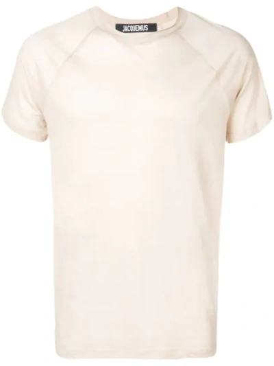 Jacquemus Plain T-shirt In Neutrals