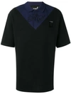 Fred Perry Two Tone Polo Shirt In Black