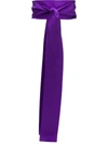 Sara Roka Tie Detail Belt In Purple