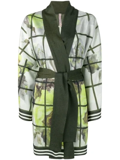 Antonio Marras Window Print Cardi In Green