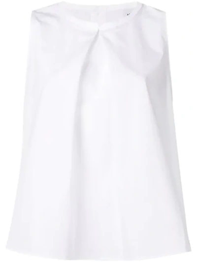 Aspesi Flared Blouse In White