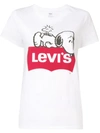 Levi's Snoopy T In White