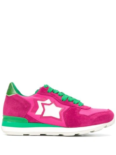 Atlantic Stars Star Patch Sneakers In Pink