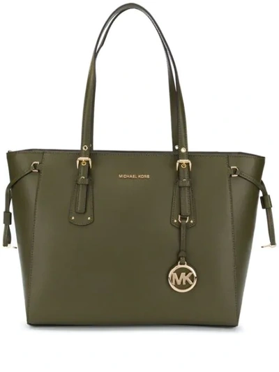 Michael Michael Kors Medium Voyager Tote In Green