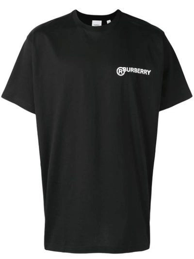Burberry Trademark Logo T-shirt In Black | ModeSens Burberry Trademark Logo T-shirt In Black | ModeSens