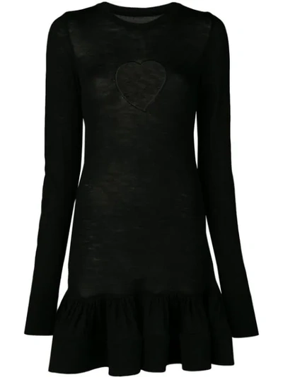 Marques' Almeida Heart Cut-out Dress In Black