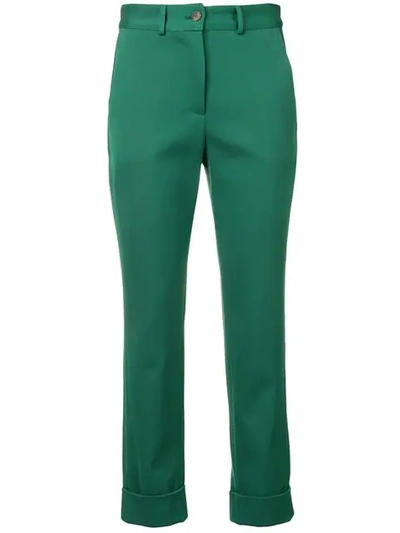 Société Anonyme Slim-fit Tailored Trousers In Green