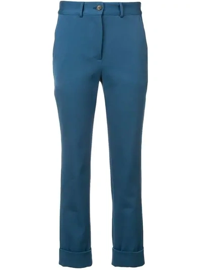 Société Anonyme Skinny-fit Tailored Trousers In Blue