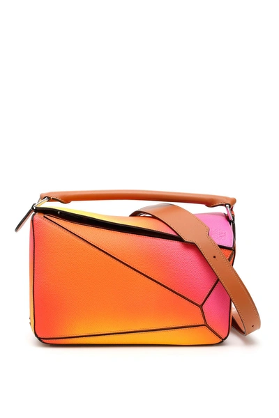 Loewe Multicolor Calfskin Puzzle Bag | ModeSens