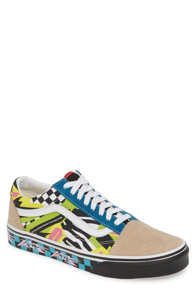 Vans Old Skool Sneaker In Multi/ True White