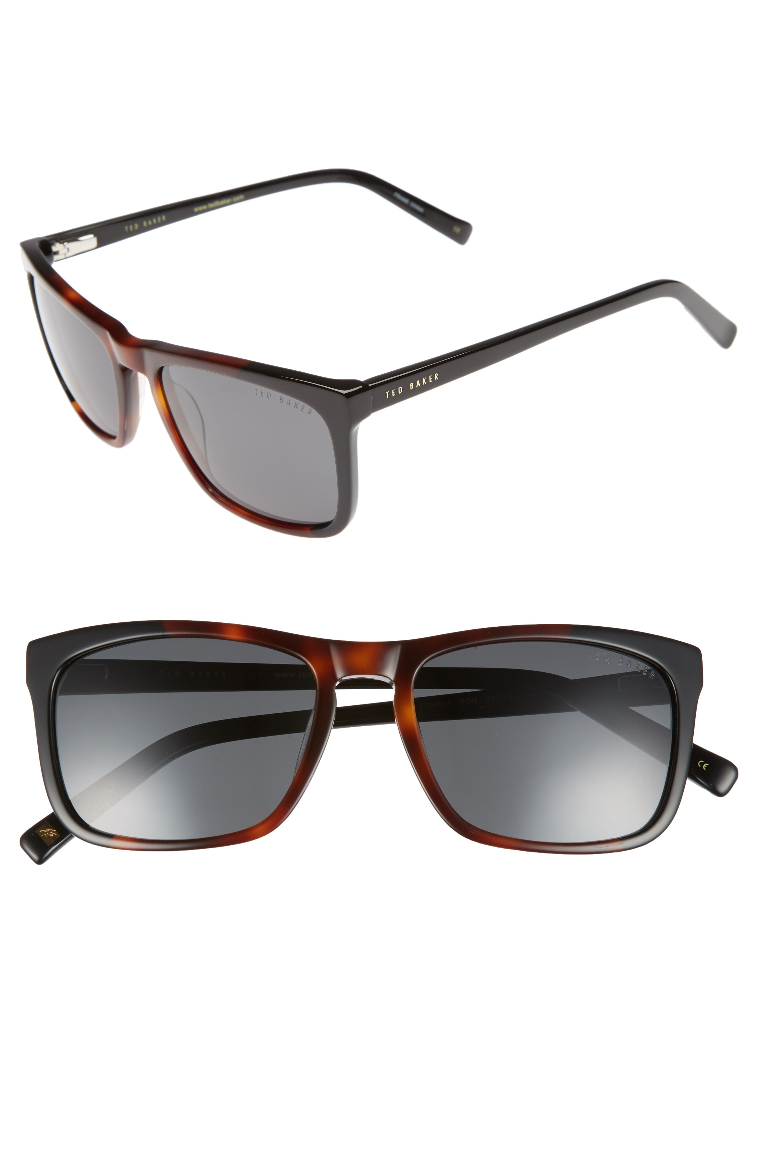 Ted Baker 55mm Polarized Sunglasses Tortoise ModeSens