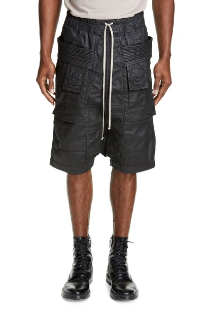 Rick Owens Drkshdw Creatch Denim Cargo Shorts In Black Wax | ModeSens Rick Owens Drkshdw Creatch Denim Cargo Shorts In Black Wax | ModeSens