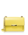 Michael Michael Kors Large Jade Gusseted Leather Shoulder Bag In Sunshine Yellow/gold