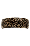 France Luxe 'volume' Rectangle Barrette In El Gato Black/ Tan