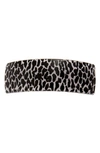 France Luxe 'volume' Rectangle Barrette In El Gato Black/ White