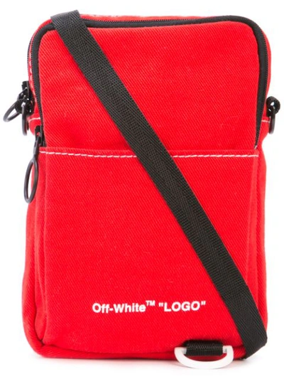 Off-white Umhängetasche Mit Logo In Red