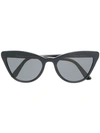 Prada Cat-eye Shaped Sunglasses In Black