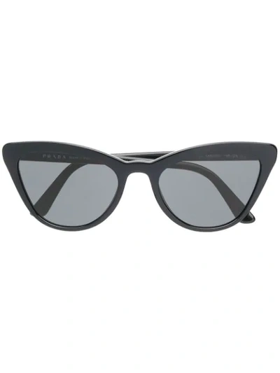 Prada Cat-eye Shaped Sunglasses In Black