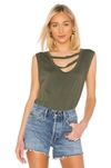 Lamade La Made Nolan Tank In Army. In Palm Frond