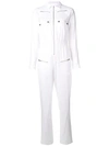 Carolina Ritzler Utility Zipped Jumpsuit In White