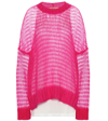 N°21 Wool Blend Knit Sweater W/ Tank Top In Pink