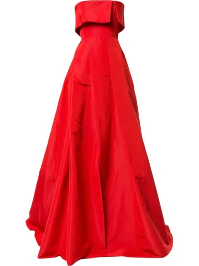 Alex Perry Adeline Gown In Red